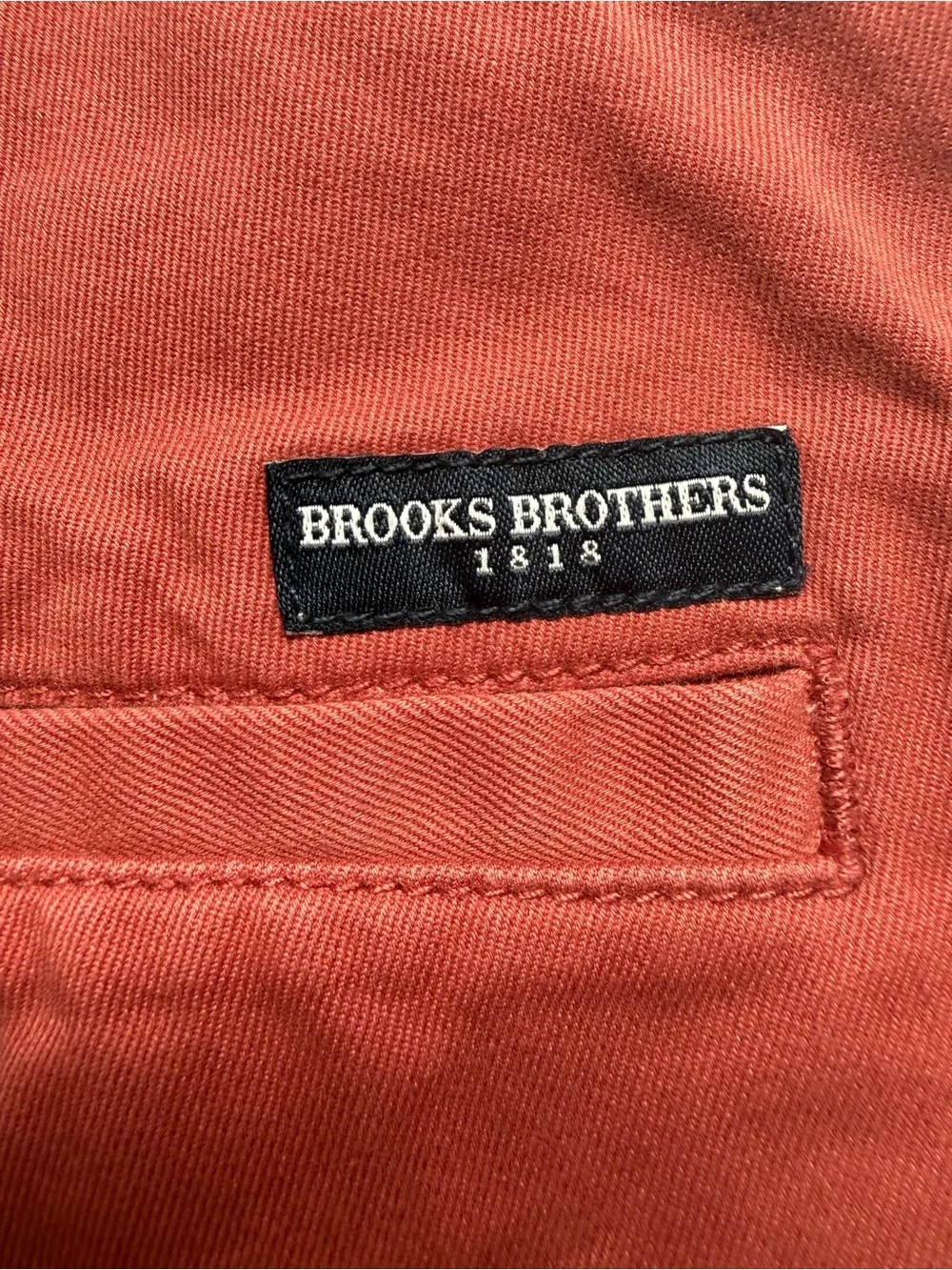 Brooks Brothers Coral Pink Flat-Front Cotton Shorts